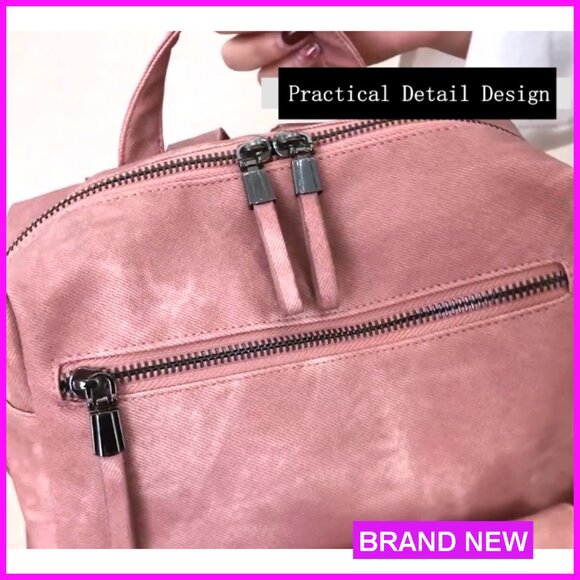 Small Leather Waterproof Anti-Theft Backpack Purse for Women main image 7